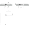 піддон Omnires Aquarock M+ 80х80 matt ash grey (AQUAROCK80-KAG)