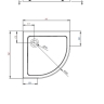 піддон Radaway Lupo A Compact 90x90 білий (LUA9090115-05)