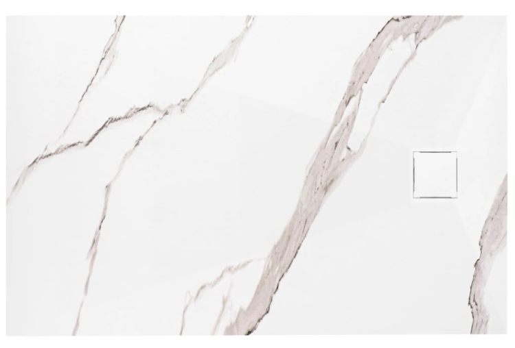 поддон Rea Magnum 90x120 прямоугольный, carrara white (REA-K7006)