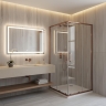 душевая кабина Rea City 90x90x190 transparent, brush copper (REA-K6984)