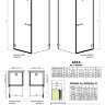 душевая дверь Radaway Arta KDJ I 90x200 стекло прозрачное левая (386082-03-01L)