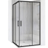душова кабіна Rea City 80x100 black, скло прозоре (REA-K6449)