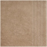 ступень Paradyz Mattone 30x30 sabbia brown, mat, structura