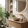 смеситель для умывальника Rea Vision скрытого монтажа brushed gold (REA-B6883)