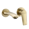 смеситель для умывальника Rea Vision скрытого монтажа brushed gold (REA-B6883)