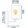 бра TooLight gold (OSW-40032)