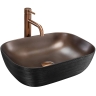 умывальник Rea Belinda 33x46,5 black/copper brush (REA-U6384)