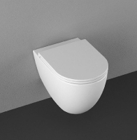 унітаз Isvea Infinity clearimPlus Wall Hung WC 365x530 із сидінням soft close (10NF02001 2L-Matte White+40KF0201I-S)