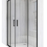 душова кабіна Rea City 90x90 black, скло прозоре (REA-K6446)