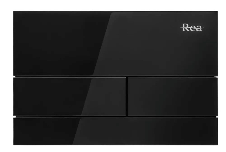 змивна клавіша Rea T glass black (REA-E0051)