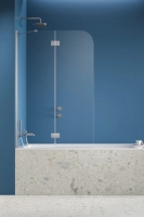 штора для ванны Radaway Garda PND II 120х150 левая, прозрачное стекло, хром (10720120-01-01L)