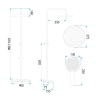 душова система Rea Farel white (REA-P0353)
