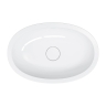 умивальник Omnires Shell M+ 54x34 gloss white (SHELL540UPBP)