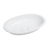 умивальник Omnires Shell M+ 54x34 gloss white (SHELL540UPBP)