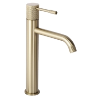 змішувач для умивальника Rea Venti high brushed gold (REA-B9784)