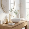 смеситель для умывальника Rea Venti high brushed gold (REA-B9784)