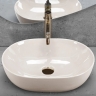 умивальник Rea Lisa 49x35 ecru shiny (REA-U4591)