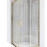душевая кабина Rea City 80x100 brushed gold, стекло прозрачное (REA-K6445)