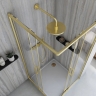 душевая кабина Rea City 80x100 brushed gold, стекло прозрачное (REA-K6445)