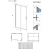 душевые двери Radaway Alienta DWJ 130х190 безопасное стекло, черный (10260130-54-01)