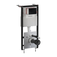 інсталяція Omnires Flush Set ECO, панель змиву STEEL-R45, semi-matt black (STFWCECO1R45-RBL)