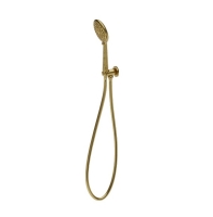 душевая лейка Lavita Orion с держателем и шлангом, brushed gold (5900378346074)