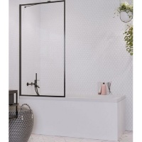 штора для ванны Radaway Idea Black PNJ 70 безопасное стекло, frame, чёрная (10001070-54-56)