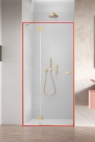 душові двері Radaway Garda DWJ 90х195 ліві, прозоре скло, brushed gold (10710090-99-01L)