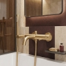 змішувач для ванни Rea Lungo Diamond brushed gold (REA-B2244)