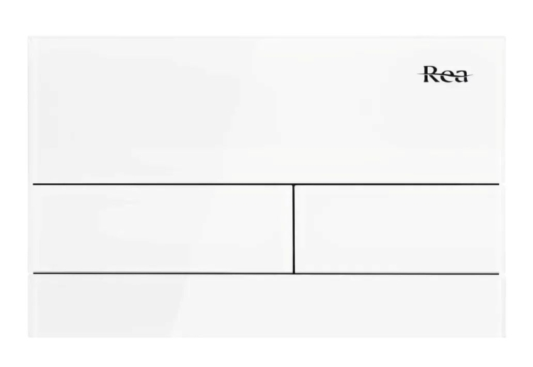 змивна клавіша Rea T glass white (REA-E0052)