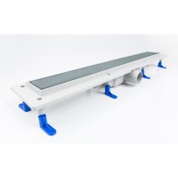 душовий канал Styron Решітка Скляна Acid-Etched 900 мм з 