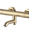 душевая система Rea Lungo Diamond gold, с термостатом (REA-P5960)