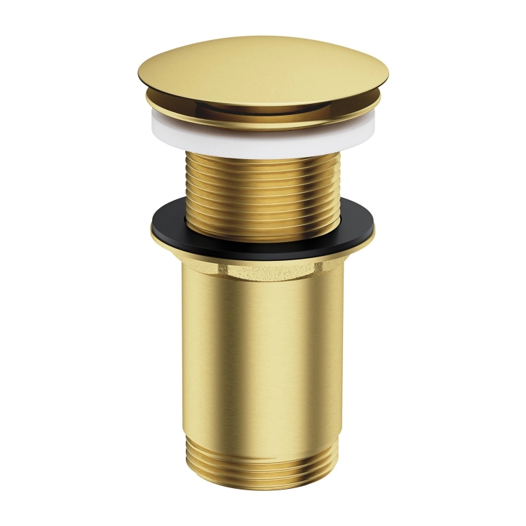 донний клапан Omnires click-clack brushed brass (A716BSB)