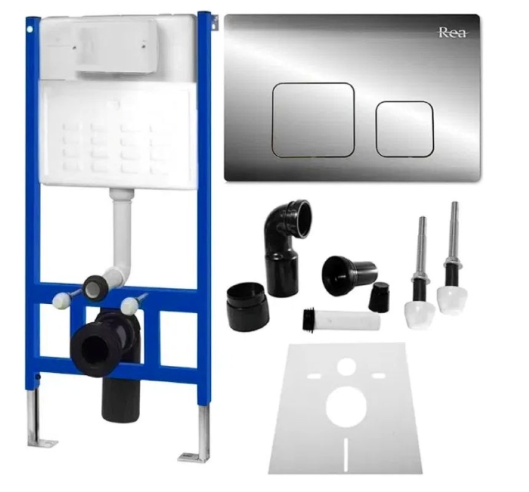 инсталляционная система Rea для унитаза + кнопка F chrom (KPL-90010)