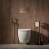 змивна клавіша Omnires STEEL R-45 brushed brass (ST45PS1BSB)