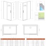 душевая дверь Radaway Idea KDJ 110x200,5 стекло прозрачное левая (387041-01-01L)