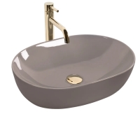 умывальник Rea Lisa 49x35 beige shiny (REA-U6380)