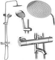 душевая система Rea Lungo Diamond chrome, с термостатом (REA-P5961)