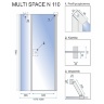 душевая дверь Rea Multi Space N 110x190 безопасное стекло, прозрачное (REA-K9654)