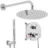 душевая система Rea Lungo Diamond + box скрытого монтажа, без излива, chrome (REA-P6963)