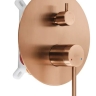душова система Rea Foss Clif прихованого монтажу, brushed copper + box (REA-P5649)
