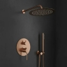 душова система Rea Foss Clif прихованого монтажу, brushed copper + box (REA-P5649)