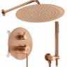 душова система Rea Foss Clif прихованого монтажу, brushed copper + box (REA-P5649)
