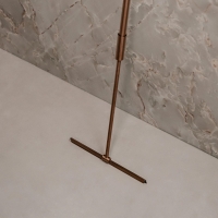 скребок для душевой кабины Omnires Uni с телескопической ручкой, brushed copper (UN60920CPB)