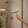 скребок для скла душової кабіни Rea brush copper (REA-72065)