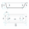 ванна акриловая Rea Catania 160x70 встраиваемая, white (REA-W3700)