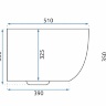 унитаз Rea Martin rimless подвесной, сиденье дюропласт soft-close (REA-C8006)