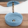умывальник Rea Sami 36x36 blue shiny (REA-U6619)