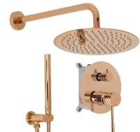 душевая система Rea Lungo Diamond скрытого монтажа, copper +  box (REA-P5657)