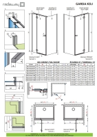 душевая кабина Radaway Garda KDJ 80х195 левая, прозрачное стекло, черный (10708080-54-01L)